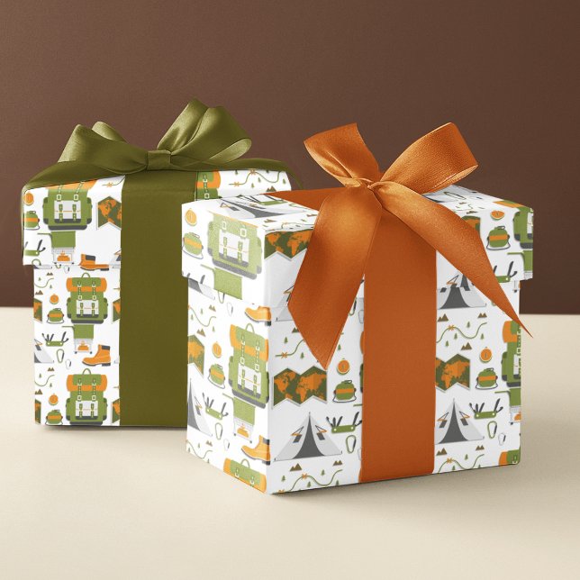 Papier Cadeau Aventures en plein air (The perfect gift wrap for your Wanderlust friends!)