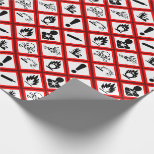 Papier Cadeau Avertissements sur les dangers de l'Osha