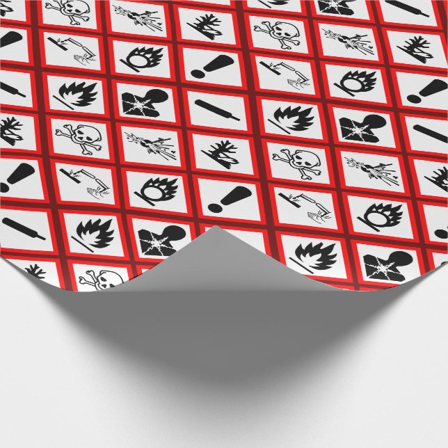Papier Cadeau Avertissements sur les dangers de l'Osha (Coin)