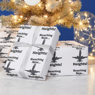 Papier Cadeau Avion atteignant de nouveaux sommets Citation Insp