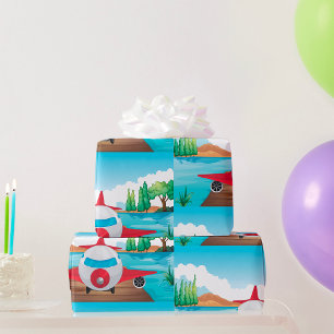 Papier Cadeau Avion dans la nature