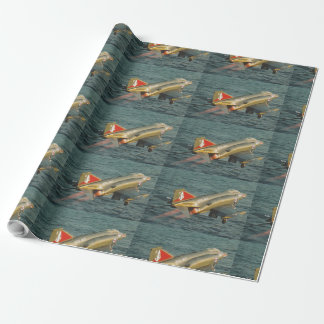 PAPIER CADEAU AVION DE CHASSE DU FANTÔME F-4
