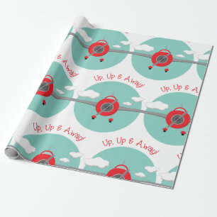 Papier Cadeau Avion en route