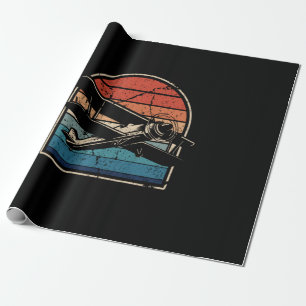 Papier Cadeau Avion vintage Biplane Avion pilote