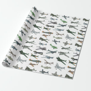 Papier Cadeau Avions 2ÈME GUERRE MONDIALE allemands