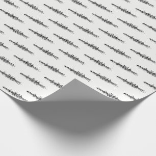 Papier Cadeau Aviron Rameurs Équipe d'Aviron Sports Aquatiques