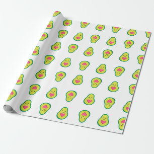 Papier Cadeau Avocado Hearts tendance