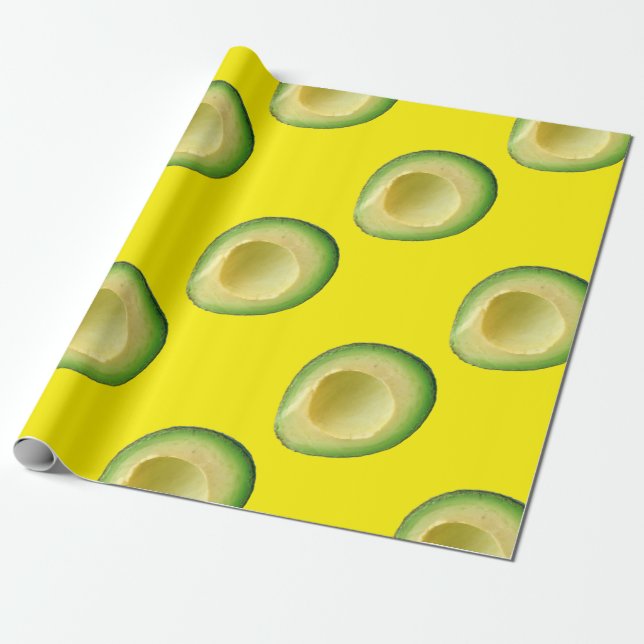 Papier Cadeau Avocados Tout Autour De 4 Alissa (Déroulé)