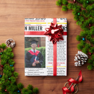 Papier Cadeau Avocat Graduation Newspaper College Unique