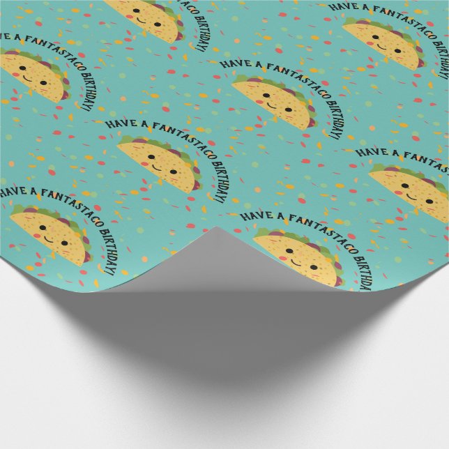 Papier Cadeau Avoir Fantastaco Anniversaire Cute kawaii Taco (Coin)