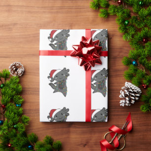 Papier Cadeau Axolotl Joyeux Noël Animaux d'hiver Axolotls
