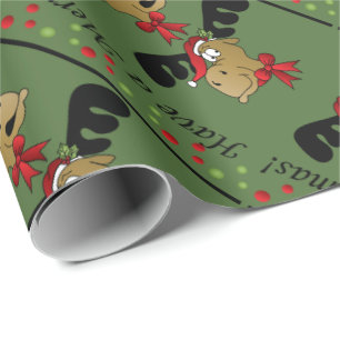 Papier Cadeau Ayez de joyeux Moosemas  Noël