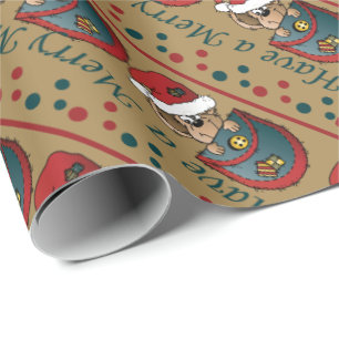 Papier Cadeau Ayez un Joyeux Noël de Mousemas  