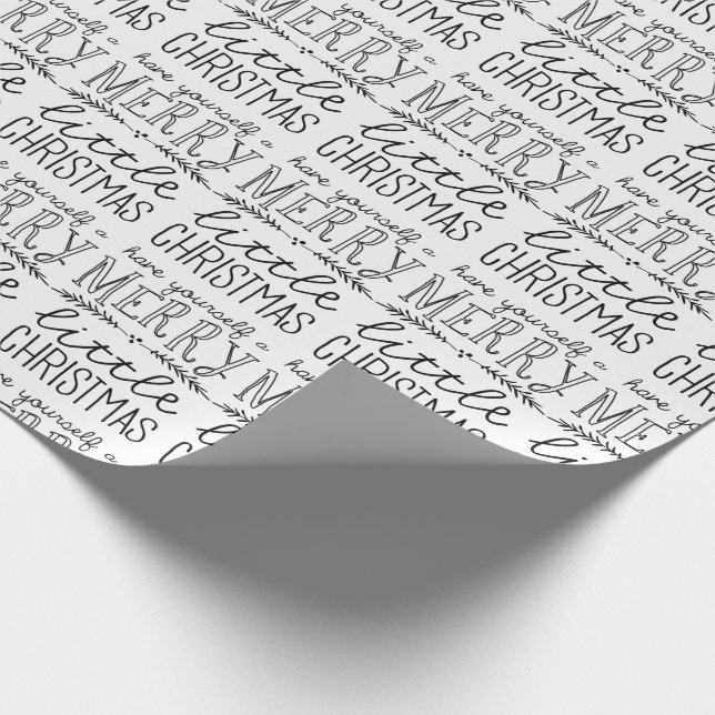 Papier Cadeau Ayez vous-même un papier d'emballage de Joyeux (Coin)