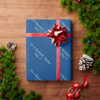 Azure Blue profond 004080 - Message personnalisé o