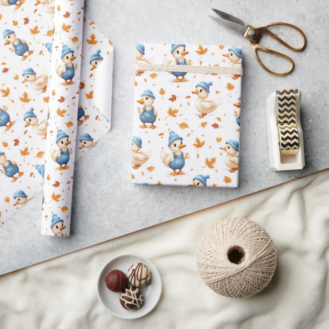 Papier Cadeau Baby Duck I baby shower (Artisanat)