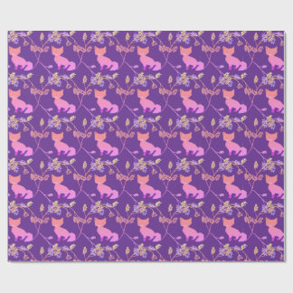Papier Cadeau Baby Fox Night Violet