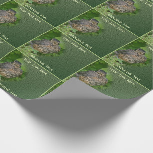 Papier Cadeau Baby Robin Jeune Oiseau Nature Personnalisée