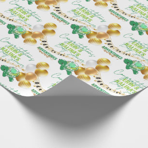 Papier Cadeau Baby shower à la Tortue mûre