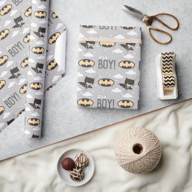 Papier Cadeau Baby shower Batman Super Hero (Artisanat)