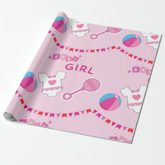Papier Cadeau Baby shower bébé de charme et nouveau-né