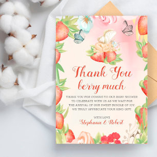 Papier Cadeau Baby Shower Berry Sweet Merci