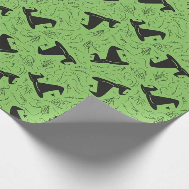 Papier Cadeau Baby shower Casquette sorcière Halloween (Coin)