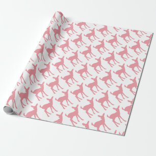 Papier Cadeau Baby shower de filles de thème de région boisée