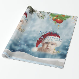 Papier Cadeau Baby shower de Noël