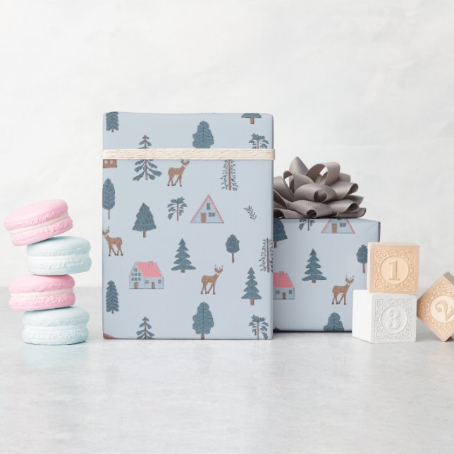 Papier Cadeau Baby shower de Noël Cadeau genre neutre (Baby Shower)
