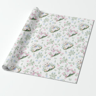 Papier Cadeau Baby shower de révélation du genre de l'agneau