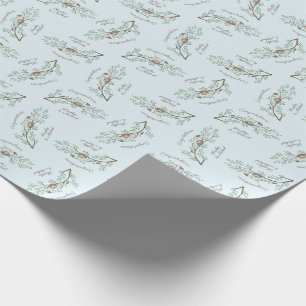 Papier Cadeau Baby shower d'oiseaux Printemps