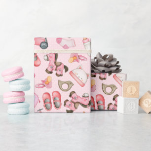 Papier Cadeau Baby shower fille