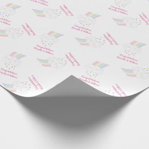 Papier Cadeau Baby shower Raindrops Rainbow
