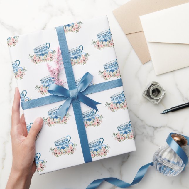 Papier Cadeau Baby Shower Thème Thé et Mariage (Cadeaux)