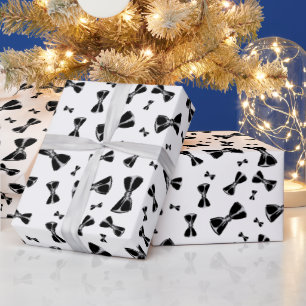 Papier Cadeau Bachelor Black Bowtie