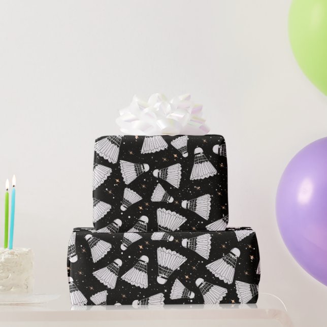 Papier Cadeau Badminton Shuttlecock Galaxy (Cadeaux de fête)