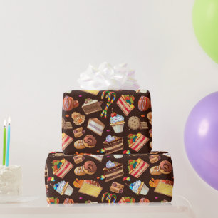Papier Cadeau Baking Baker Cook Chef Motif alimentaire Art