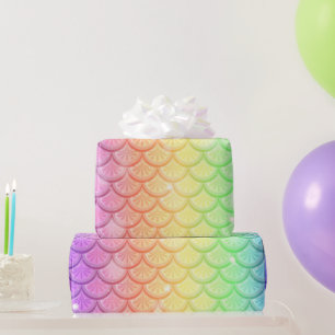 Papier Cadeau Balances de sirène arc-en-ciel