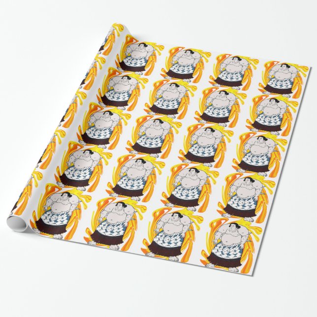 Papier Cadeau Balayeuse de sumo (Déroulé)