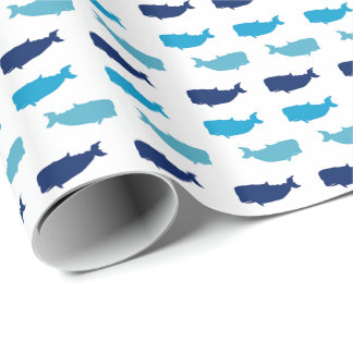 Papier Cadeau Baleines