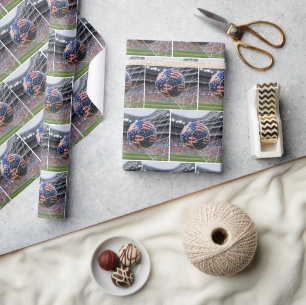 Papier Cadeau Balle de football américain dans le filet
