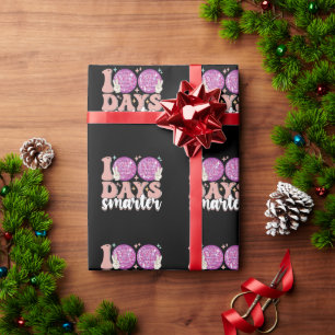Papier Cadeau Balle disco 100 jours plus intelligente 100e jour