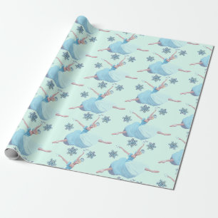 Papier Cadeau Ballerina Bnowflakes Ballerina