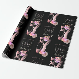 Papier Cadeau Ballerina Toe Shoes Custom Event