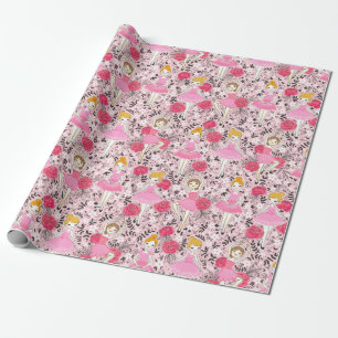 Papier Cadeau Ballerinas dansantes Papier enveloppant