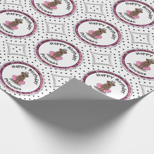 Papier Cadeau Ballet Princess Chocolat Lab Labrador Retriever