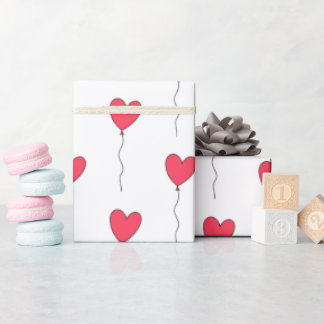 Papier Cadeau Ballons cardiaques