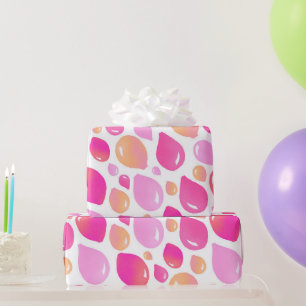 Papier Cadeau Ballons rose mignon fille Motif