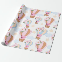Papier Cadeau Ballotte Petit Piggy Cute